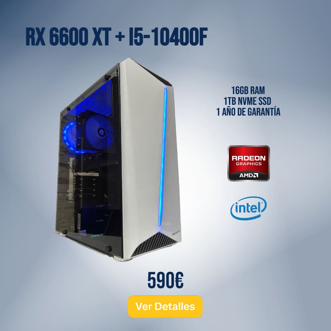 Oferta PCs Gaming Reacondicionados baratos en Tudela con garantía PcRibera