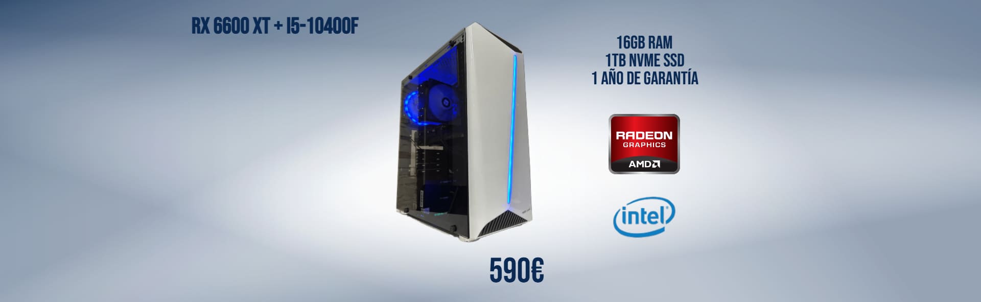 Oferta PCs Gaming Reacondicionados baratos en Tudela con garantía PcRibera